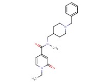 N-[(1-benzyl-4-piperidinyl)methyl]-1-ethyl-N-methyl-2-oxo-1,2-dihydro-4-pyridinecarboxamide