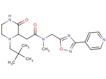 2-[1-(2,2-dimethylpropyl)-3-oxo-2-piperazinyl]-N-methyl-N-{[3-(4-pyridinyl)-1,2,4-oxadiazol-5-yl]methyl}acetamide