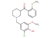 [1-(3-chloro-4-hydroxy-5-methoxybenzyl)-3-piperidinyl][2-(methylthio)phenyl]methanone