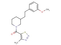 3-[2-(3-methoxyphenyl)ethyl]-1-[(4-methyl-1,2,3-thiadiazol-5-yl)carbonyl]piperidine