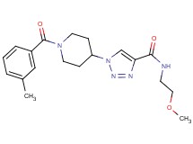 N-(2-methoxyethyl)-1-[1-(3-methylbenzoyl)-4-piperidinyl]-1H-1,2,3-triazole-4-carboxamide
