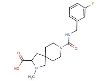 8-{[(3-fluorobenzyl)amino]carbonyl}-2-methyl-2,8-diazaspiro[4.5]decane-3-carboxylic acid