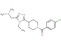 ({5-[1-(4-chlorobenzoyl)piperidin-4-yl]-4-ethyl-4H-1,2,4-triazol-3-yl}methyl)dimethylamine