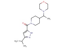4-(1-{1-[(3-isopropyl-1H-pyrazol-5-yl)carbonyl]-4-piperidinyl}ethyl)morpholine
