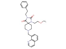 1-(2-methoxyethyl)-3-(2-phenylethyl)-8-(8-quinolinylmethyl)-1,3,8-triazaspiro[4.5]decane-2,4-dione