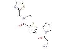 5-(1-glycyl-2-pyrrolidinyl)-N-methyl-N-(1,3-thiazol-2-ylmethyl)-2-thiophenecarboxamide