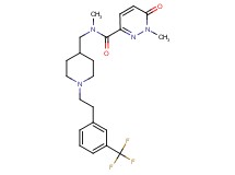 N,1-dimethyl-6-oxo-N-[(1-{2-[3-(trifluoromethyl)phenyl]ethyl}-4-piperidinyl)methyl]-1,6-dihydro-3-pyridazinecarboxamide