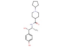 1-cyclopentyl-N-[(1R*,2S*)-2-hydroxy-2-(4-hydroxyphenyl)-1-methylethyl]piperidine-4-carboxamide