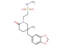 2-[5-(1,3-benzodioxol-5-ylmethyl)-5-methyl-2-oxopiperidin-1-yl]-N-methylethanesulfonamide
