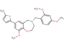 4-(2,4-dimethoxybenzyl)-9-methoxy-7-(5-methyl-2-thienyl)-2,3,4,5-tetrahydro-1,4-benzoxazepine