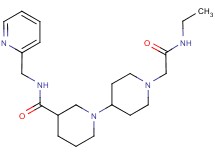 1'-[2-(ethylamino)-2-oxoethyl]-N-(pyridin-2-ylmethyl)-1,4'-bipiperidine-3-carboxamide