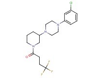 1-(3-chlorophenyl)-4-[1-(4,4,4-trifluorobutanoyl)-3-piperidinyl]piperazine
