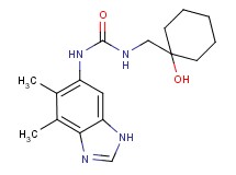 N-(4,5-dimethyl-1H-benzimidazol-6-yl)-N'-[(1-hydroxycyclohexyl)methyl]urea