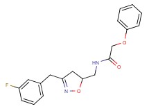 N-{[3-(3-fluorobenzyl)-4,5-dihydro-5-isoxazolyl]methyl}-2-phenoxyacetamide