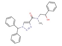 1-(diphenylmethyl)-N-(2-hydroxy-2-phenylethyl)-N-methyl-1H-1,2,3-triazole-4-carboxamide