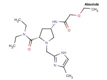 (4S)-4-[(ethoxyacetyl)amino]-N,N-diethyl-1-[(4-methyl-1H-imidazol-2-yl)methyl]-L-prolinamide