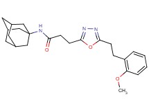 N-1-adamantyl-3-{5-[2-(2-methoxyphenyl)ethyl]-1,3,4-oxadiazol-2-yl}propanamide