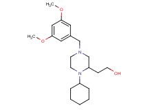 2-[1-cyclohexyl-4-(3,5-dimethoxybenzyl)-2-piperazinyl]ethanol