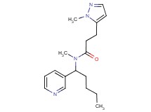 N-methyl-3-(1-methyl-1H-pyrazol-5-yl)-N-(1-pyridin-3-ylpentyl)propanamide