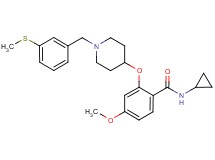 N-cyclopropyl-4-methoxy-2-({1-[3-(methylthio)benzyl]-4-piperidinyl}oxy)benzamide