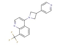 4-[3-(4-pyridinyl)-1-azetidinyl]-8-(trifluoromethyl)quinoline