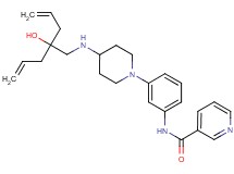 N-(3-{4-[(2-allyl-2-hydroxy-4-penten-1-yl)amino]-1-piperidinyl}phenyl)nicotinamide
