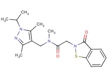 N-[(1-isopropyl-3,5-dimethyl-1H-pyrazol-4-yl)methyl]-N-methyl-2-(3-oxo-1,2-benzisothiazol-2(3H)-yl)acetamide