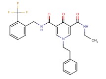N-ethyl-4-oxo-1-(2-phenylethyl)-N'-[2-(trifluoromethyl)benzyl]-1,4-dihydro-3,5-pyridinedicarboxamide