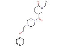 1-ethyl-5-{[4-(2-phenoxyethyl)-1-piperazinyl]carbonyl}-2-piperidinone