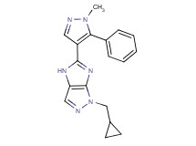 1-(cyclopropylmethyl)-5-(1-methyl-5-phenyl-1H-pyrazol-4-yl)-1,4-dihydroimidazo[4,5-c]pyrazole