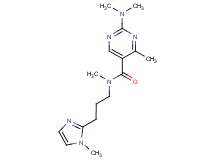 2-(dimethylamino)-N,4-dimethyl-N-[3-(1-methyl-1H-imidazol-2-yl)propyl]-5-pyrimidinecarboxamide