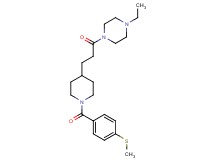 1-ethyl-4-(3-{1-[4-(methylthio)benzoyl]-4-piperidinyl}propanoyl)piperazine