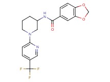 N-{1-[5-(trifluoromethyl)-2-pyridinyl]-3-piperidinyl}-1,3-benzodioxole-5-carboxamide