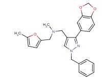 1-[3-(1,3-benzodioxol-5-yl)-1-benzyl-1H-pyrazol-4-yl]-N-methyl-N-[(5-methyl-2-furyl)methyl]methanamine