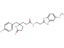 3-[2-(4-chlorobenzyl)-5-oxo-2-pyrrolidinyl]-N-[2-(6-methoxy-1H-benzimidazol-2-yl)ethyl]propanamide