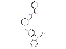 N-({1-[(9-ethyl-9H-carbazol-3-yl)methyl]-3-piperidinyl}methyl)nicotinamide