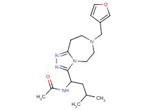N-{1-[7-(3-furylmethyl)-6,7,8,9-tetrahydro-5H-[1,2,4]triazolo[4,3-d][1,4]diazepin-3-yl]-3-methylbutyl}acetamide