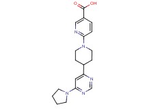 6-{4-[6-(1-pyrrolidinyl)-4-pyrimidinyl]-1-piperidinyl}nicotinic acid