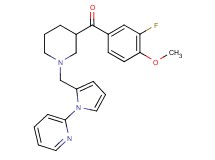 (3-fluoro-4-methoxyphenyl)(1-{[1-(2-pyridinyl)-1H-pyrrol-2-yl]methyl}-3-piperidinyl)methanone