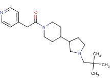4-(2-{4-[1-(2,2-dimethylpropyl)-3-pyrrolidinyl]-1-piperidinyl}-2-oxoethyl)pyridine