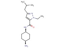 N-(cis-4-aminocyclohexyl)-1-ethyl-3-isobutyl-1H-pyrazole-5-carboxamide hydrochloride