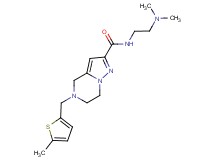 N-[2-(dimethylamino)ethyl]-5-[(5-methyl-2-thienyl)methyl]-4,5,6,7-tetrahydropyrazolo[1,5-a]pyrazine-2-carboxamide