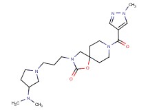 3-{3-[3-(dimethylamino)pyrrolidin-1-yl]propyl}-8-[(1-methyl-1H-pyrazol-4-yl)carbonyl]-1-oxa-3,8-diazaspiro[4.5]decan-2-one