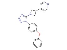 4-{1-[1-(4-phenoxyphenyl)-1H-tetrazol-5-yl]-3-azetidinyl}pyridine