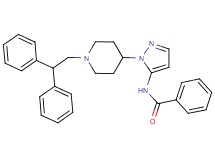 N-{1-[1-(2,2-diphenylethyl)-4-piperidinyl]-1H-pyrazol-5-yl}benzamide