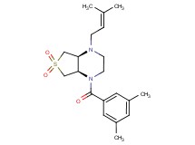 (4aS*,7aR*)-1-(3,5-dimethylbenzoyl)-4-(3-methyl-2-buten-1-yl)octahydrothieno[3,4-b]pyrazine 6,6-dioxide