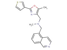 (5-isoquinolinylmethyl)methyl{[5-methyl-2-(3-thienyl)-1,3-oxazol-4-yl]methyl}amine