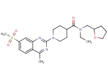 N-ethyl-1-[4-methyl-7-(methylsulfonyl)-2-quinazolinyl]-N-(tetrahydro-2-furanylmethyl)-4-piperidinecarboxamide