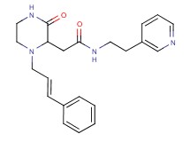 2-{3-oxo-1-[(2E)-3-phenyl-2-propen-1-yl]-2-piperazinyl}-N-[2-(3-pyridinyl)ethyl]acetamide