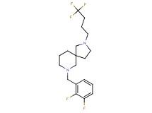 7-(2,3-difluorobenzyl)-2-(4,4,4-trifluorobutyl)-2,7-diazaspiro[4.5]decane